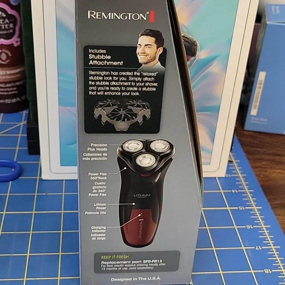 Remington Black and Silver Turbo Rotary Shaver New in Package